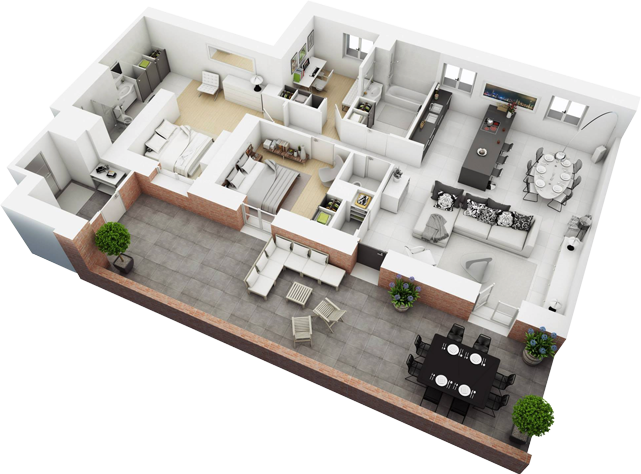  Interior private houses