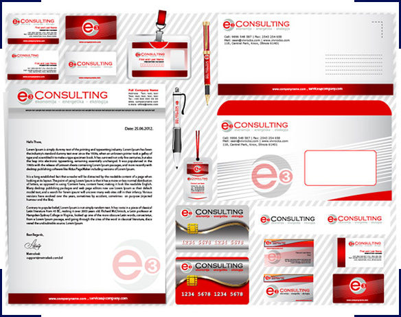 Stationery set design